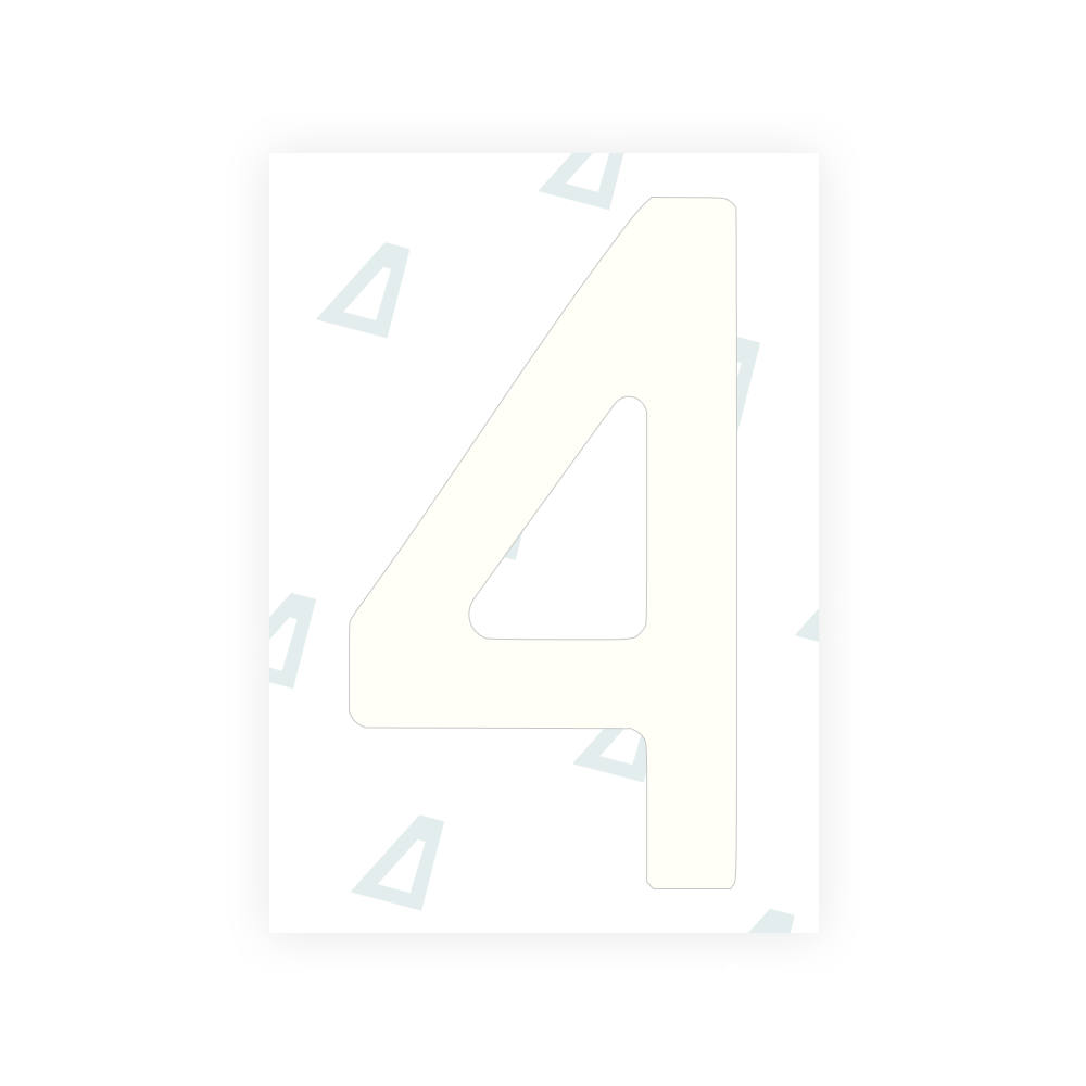 Alite Nanofilm for Poland license plates - Symbol "4" - Alite