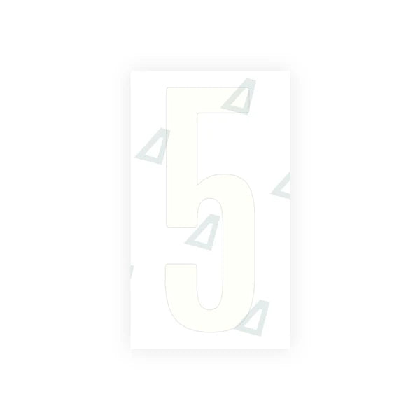 Nanofilm Ecoslick™ for US (Iowa) Moto license plates - Symbol "5"