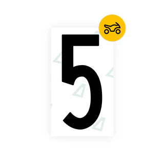 Nanofilm Ecoslick™ for US (South Carolina) Moto license plates - Symbol "5"