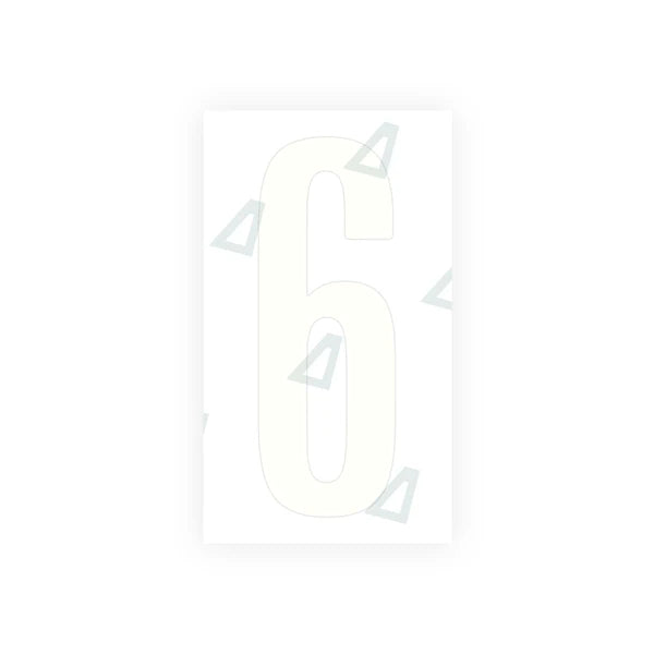 Nanofilm Ecoslick™ for US (Iowa) Moto license plates - Symbol "6"