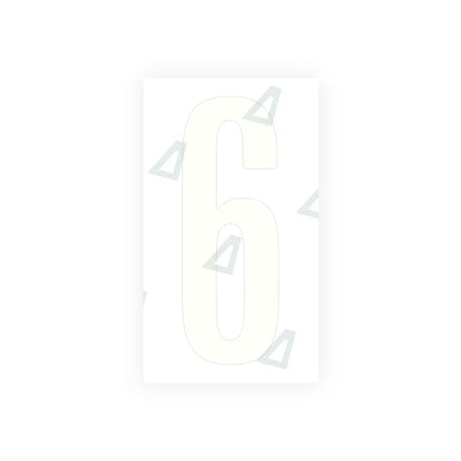 Nanofilm Ecoslick™ for US (Iowa) Moto license plates - Symbol "6"