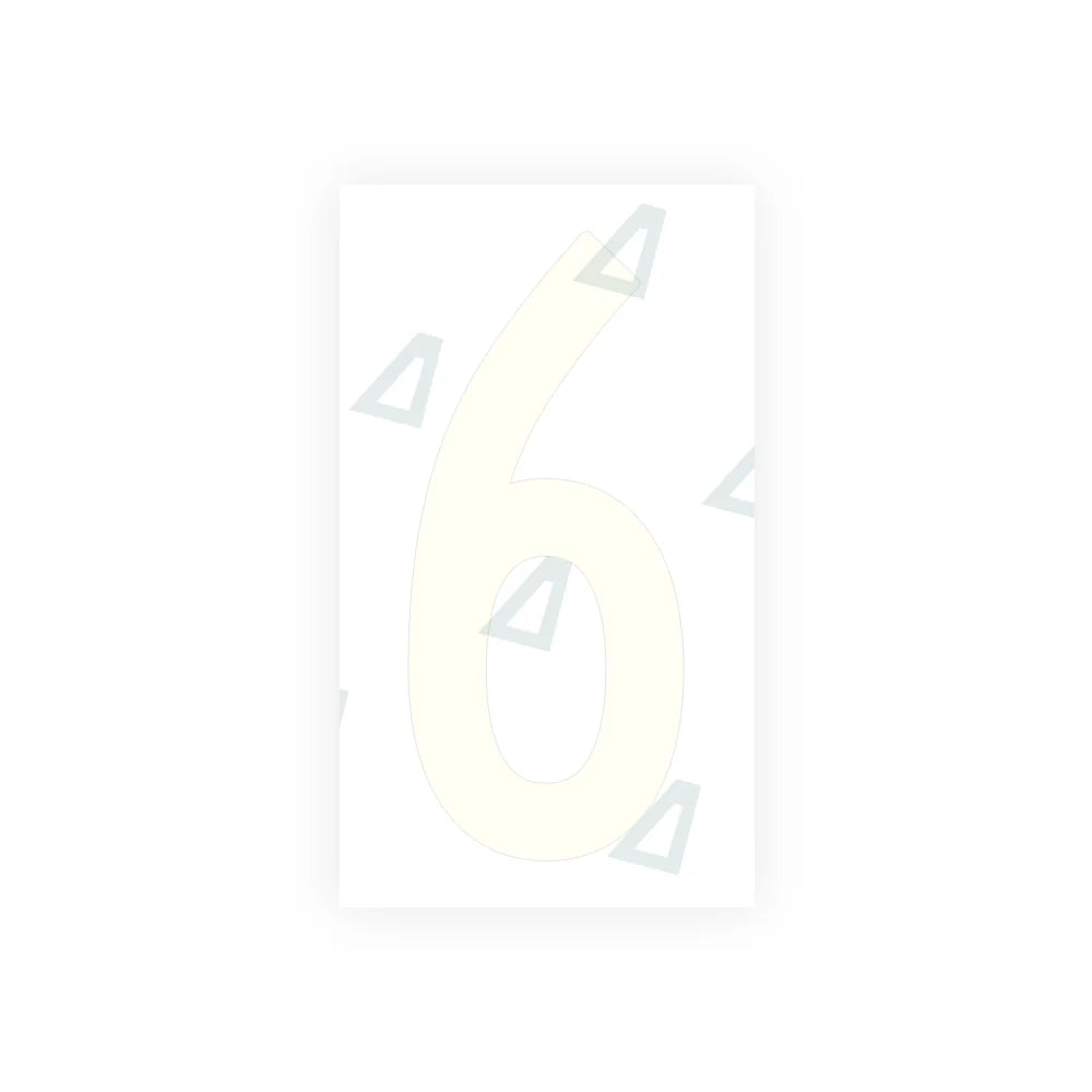 Nanofilm Ecoslick™ for US (South Carolina) Moto license plates - Symbol "6"