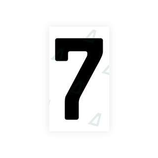 Nanofilm Ecoslick™ für deutsche Nummernschilder - Symbol "7"
