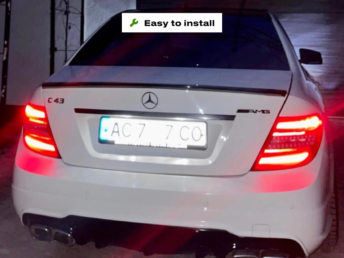 Nanofilm Ecoslick™ for german (standard) number plates - Symbol "C"