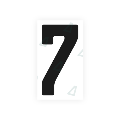 Nanofilm Ecoslick™ for german (standard) number plates - Symbol "7"