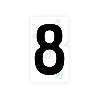 Nanofilm Ecoslick™ für deutsche Nummernschilder - Symbol "8"