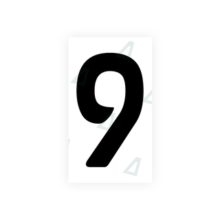 Nanofilm Ecoslick™ für deutsche Nummernschilder - Symbol "9"