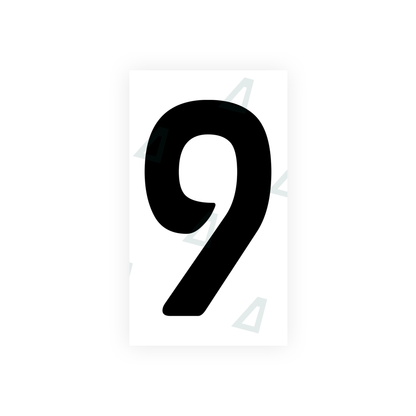 Nanofilm Ecoslick™ for moldova number plates - Symbol "9"