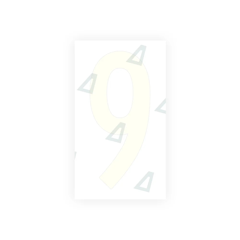 Nanofilm Ecoslick™ for US (South Carolina) Moto license plates - Symbol "9"