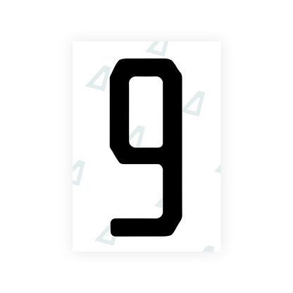 Nanofilm Ecoslick™ for US (Florida 2019) license plates - Symbol "9"