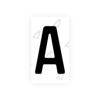 Nanofilm Ecoslick™ für deutsche Nummernschilder - Symbol "A"