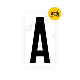 Nanofilm Ecoslick™ for US (South Dakota) Moto license plates - Symbol "A"