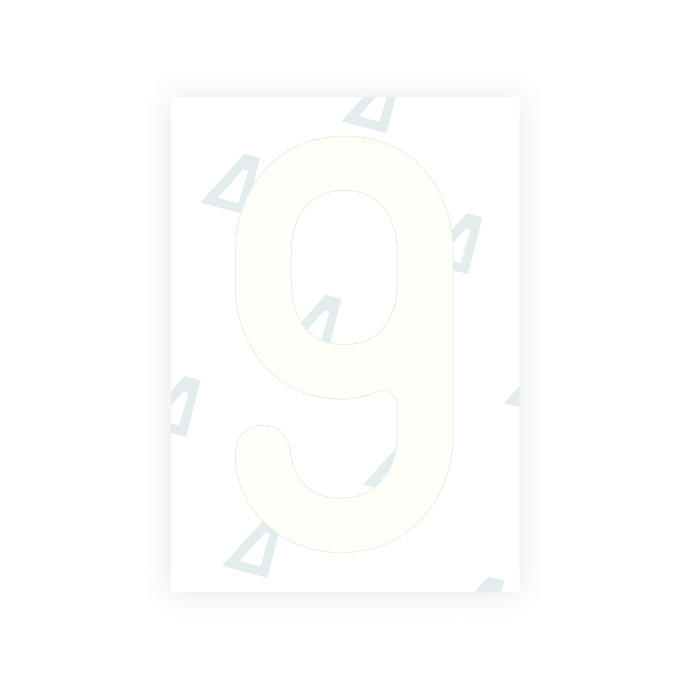 Alite Nanofilm for Austria license plates - Symbol "9" - Alite