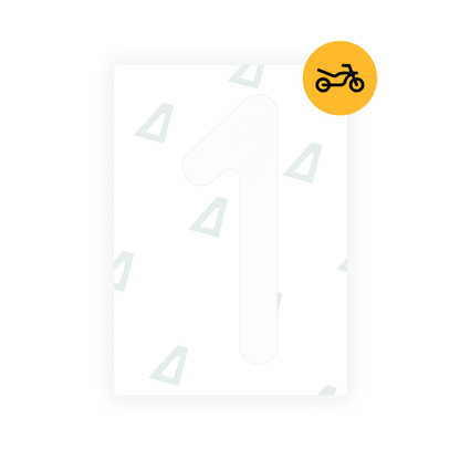 Alite Nanofilm for Austria Moto license plates - Symbol "1" - Alite