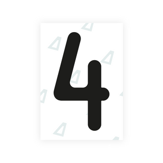 Alite Nanofilm for Austria license plates - Symbol "4" - Alite