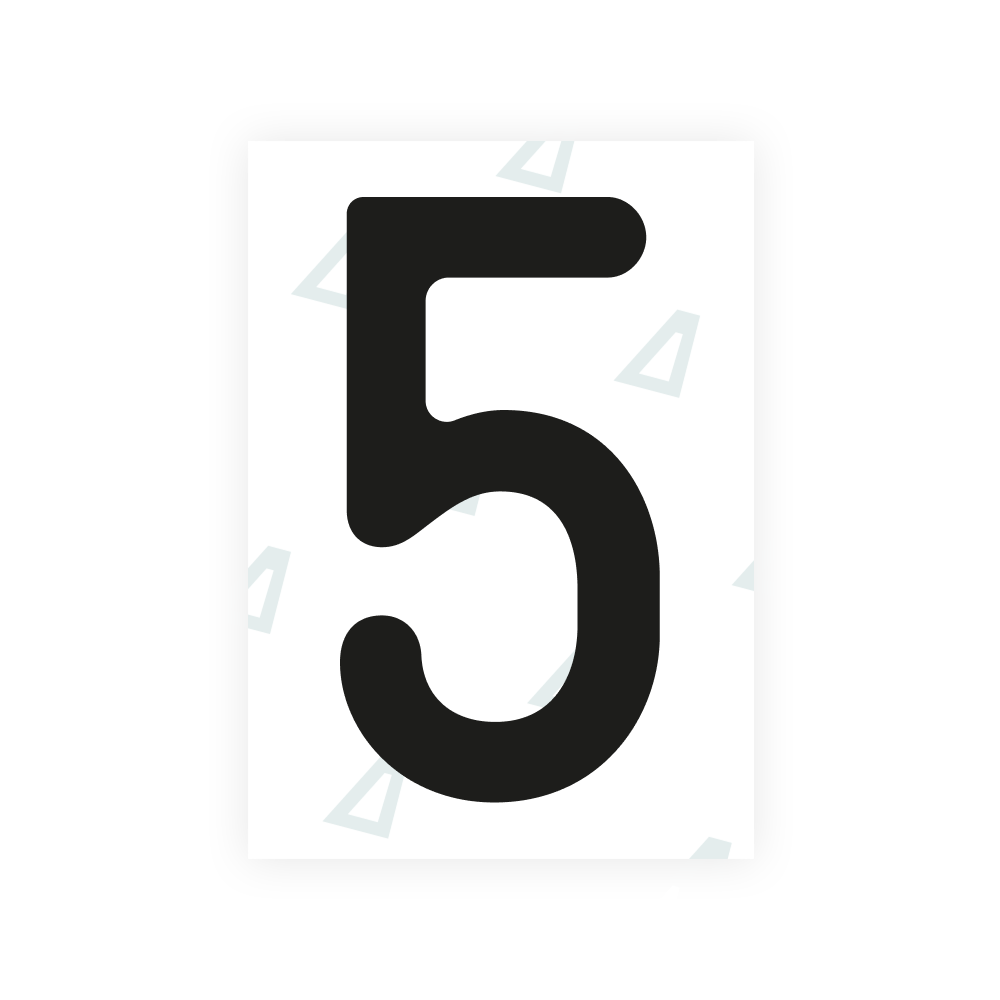 Alite Nanofilm for Austria license plates - Symbol "5" - Alite