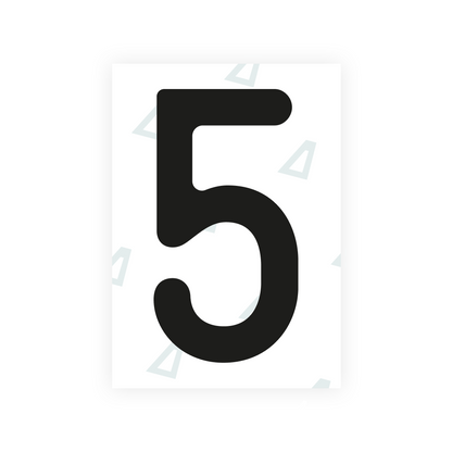 Alite Nanofilm for Austria license plates - Symbol "5" - Alite