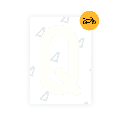 Alite Nanofilm for Austria Moto license plates - Symbol "Q" - Alite