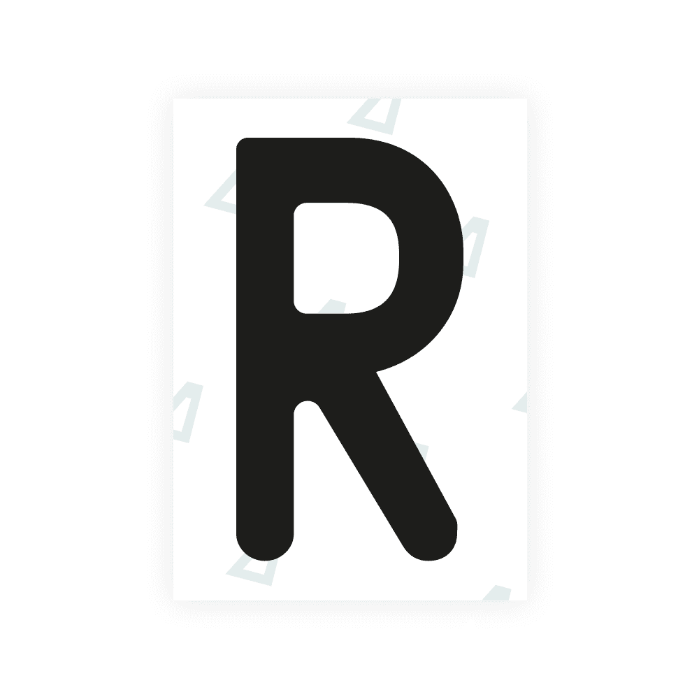 Alite Nanofilm for Austria license plates - Symbol "R" - Alite