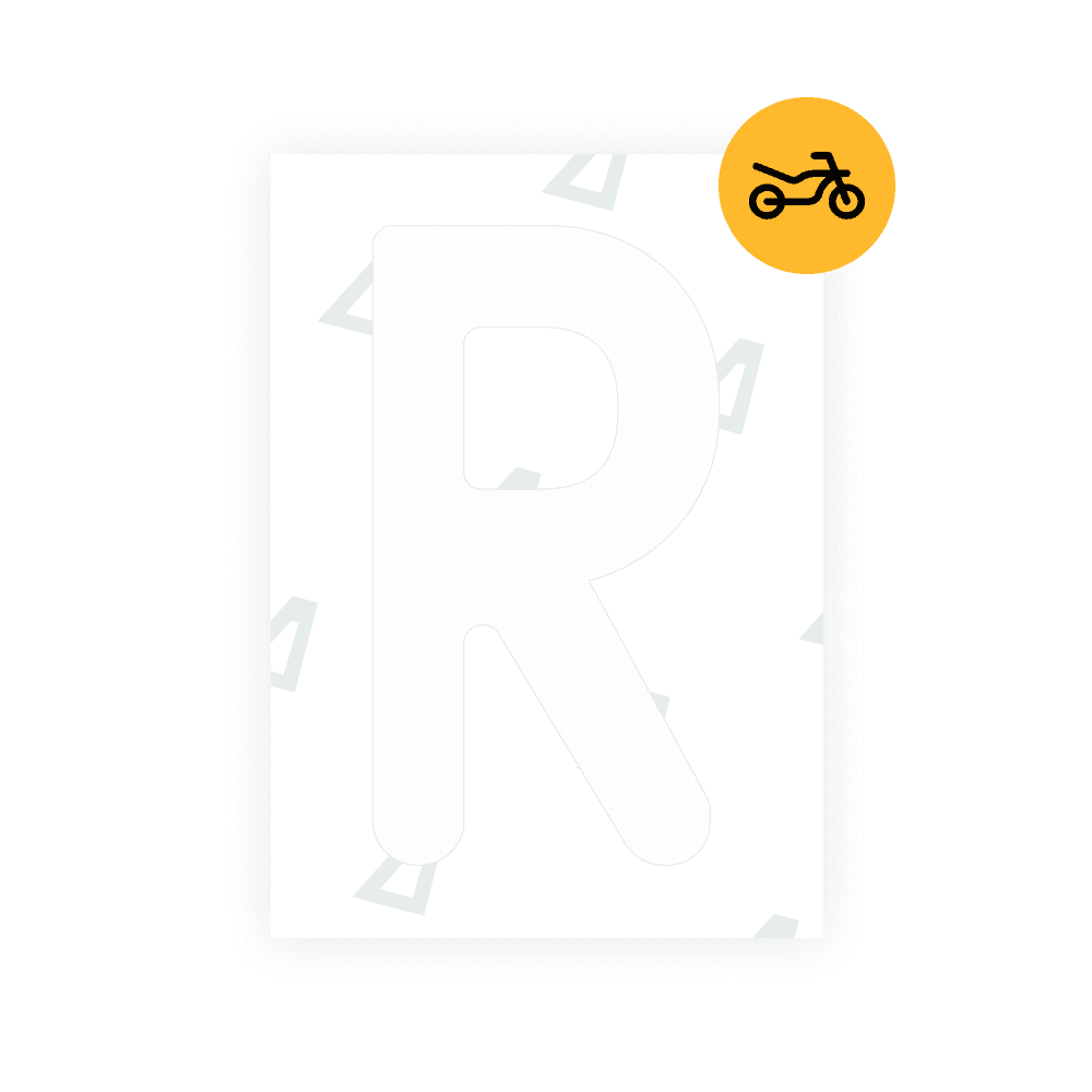 Alite Nanofilm for Austria Moto license plates - Symbol "R" - Alite
