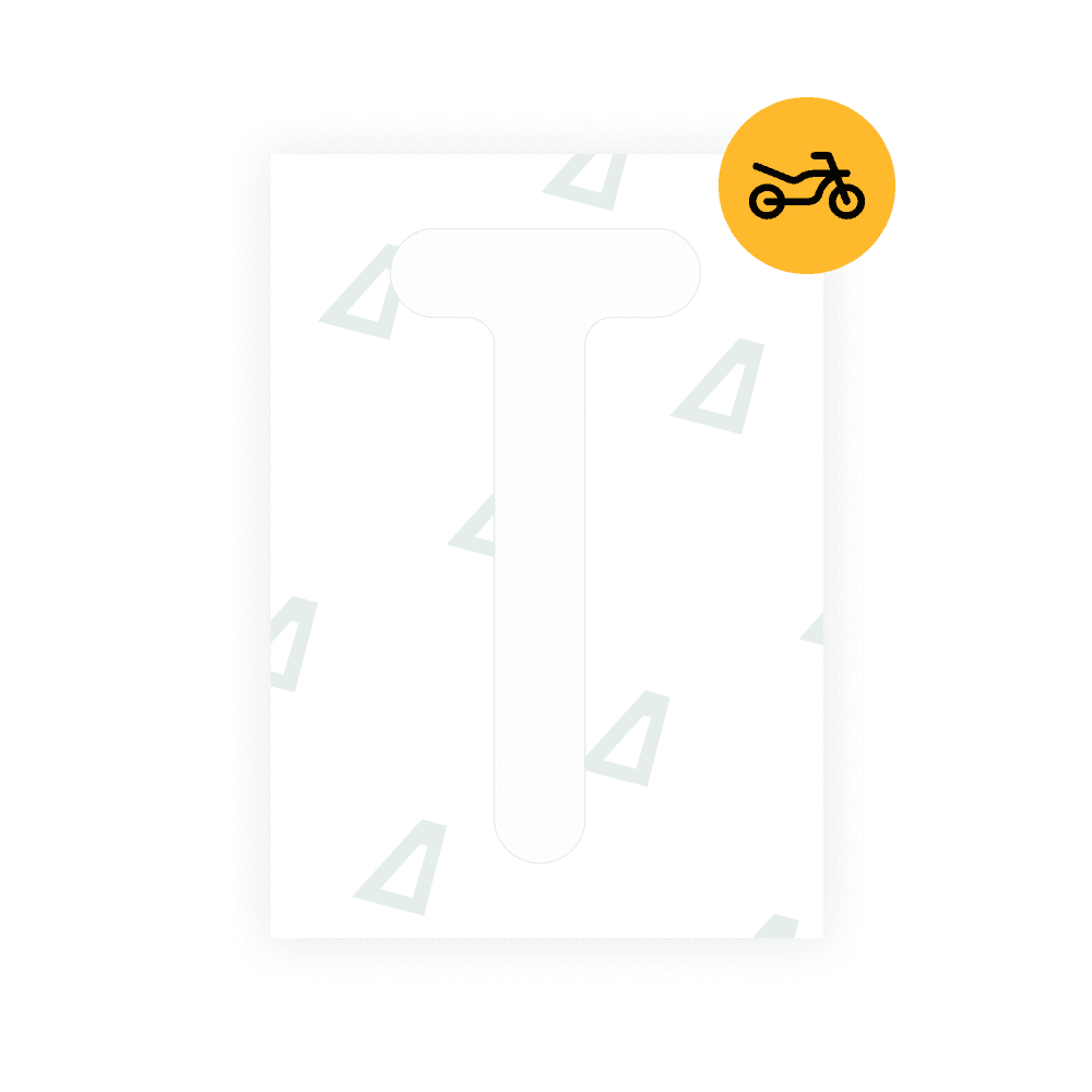 Alite Nanofilm for Austria Moto license plates - Symbol "T" - Alite