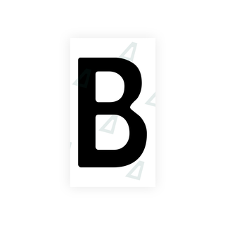 Nanofilm Ecoslick™ für deutsche Nummernschilder - Symbol "B"