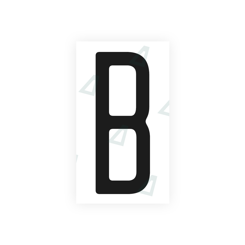 Nanofilm Ecoslick™ for US (Maryland) license plates - Symbol "B"