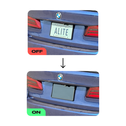 Alite Blackout License Plate Hider - Front and Rear kit (US version)