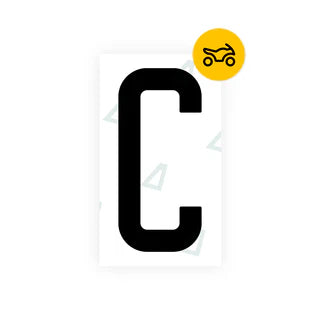 Nanofilm Ecoslick™ for US (South Dakota) Moto license plates - Symbol "C"