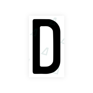 Nanofilm Ecoslick™ for swiss license plates - Symbol "D"