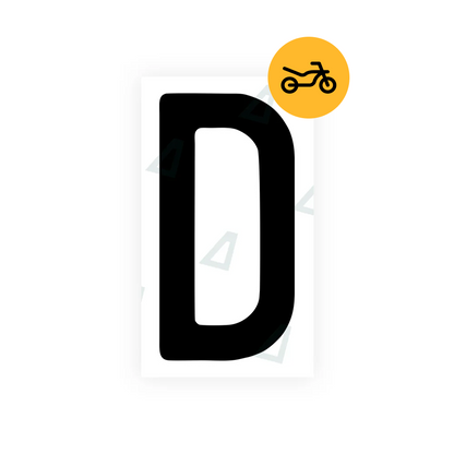 Alite Nanofilm for Switzerland Moto license plates - Symbol "D"