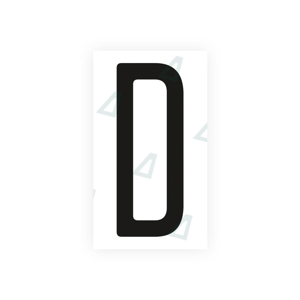 Nanofilm Ecoslick™ for US (Ohio 2013) license plates - Symbol "D"