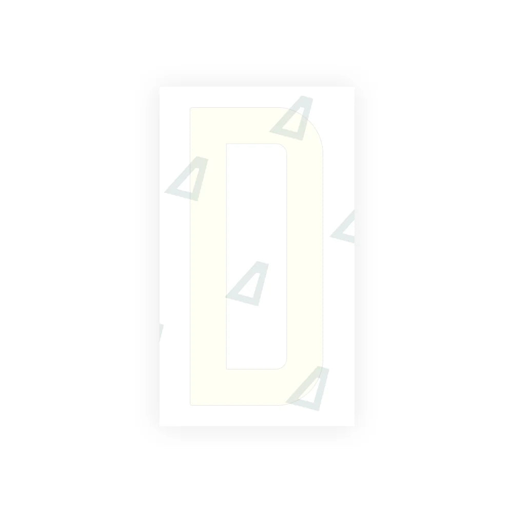 Nanofilm Ecoslick™ for US (South Dakota) Moto license plates - Symbol "D"