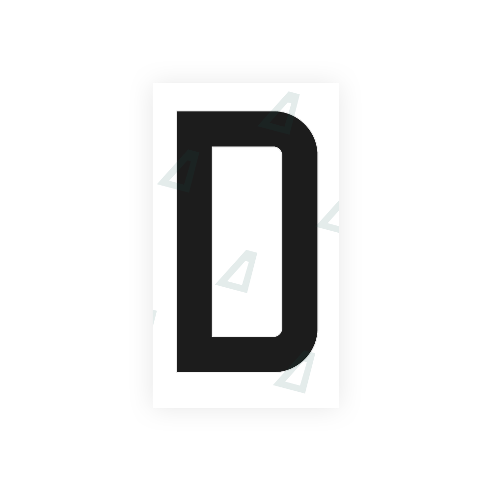 Nanofilm Ecoslick™ for french license plates - Symbol "D"