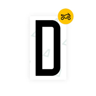 Nanofilm Ecoslick™ for US (South Dakota) Moto license plates - Symbol "D"