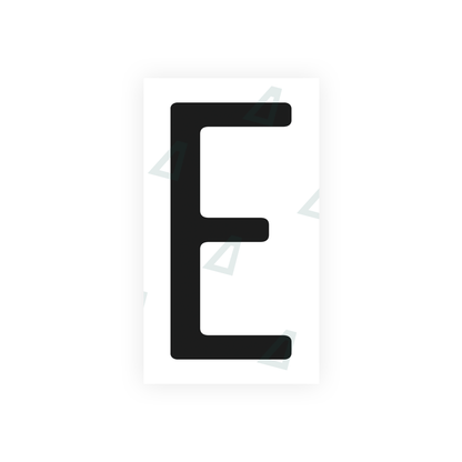 Nanofilm Ecoslick™ for US (California) license plates - Symbol "E"