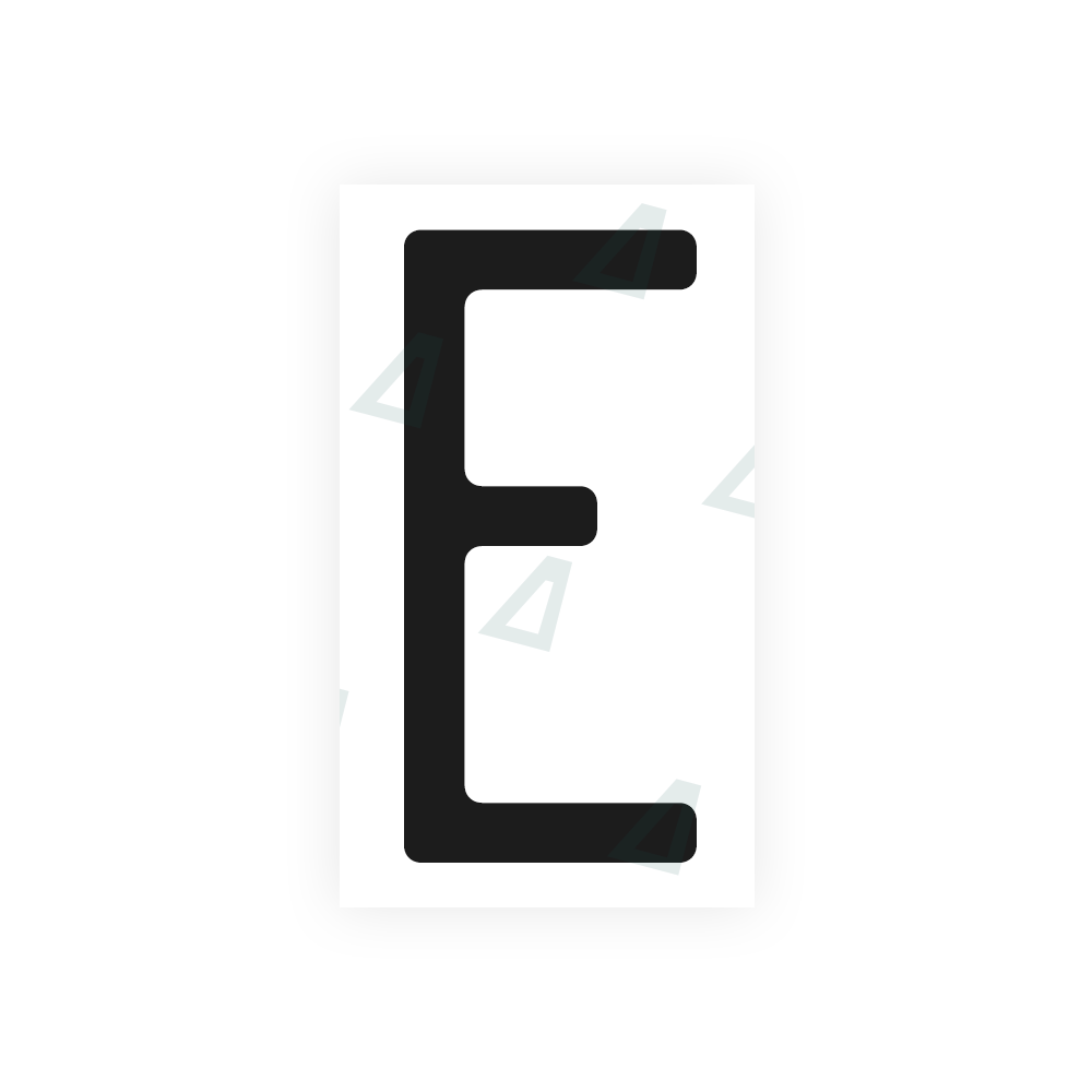 Nanofilm Ecoslick™ for US (Missouri) license plates - Symbol "E"