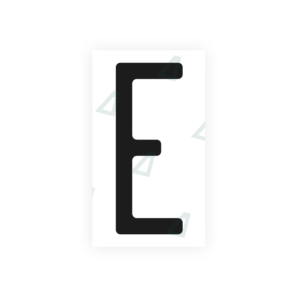 Nanofilm Ecoslick™ for US (Ontario) license plates - Symbol "E"