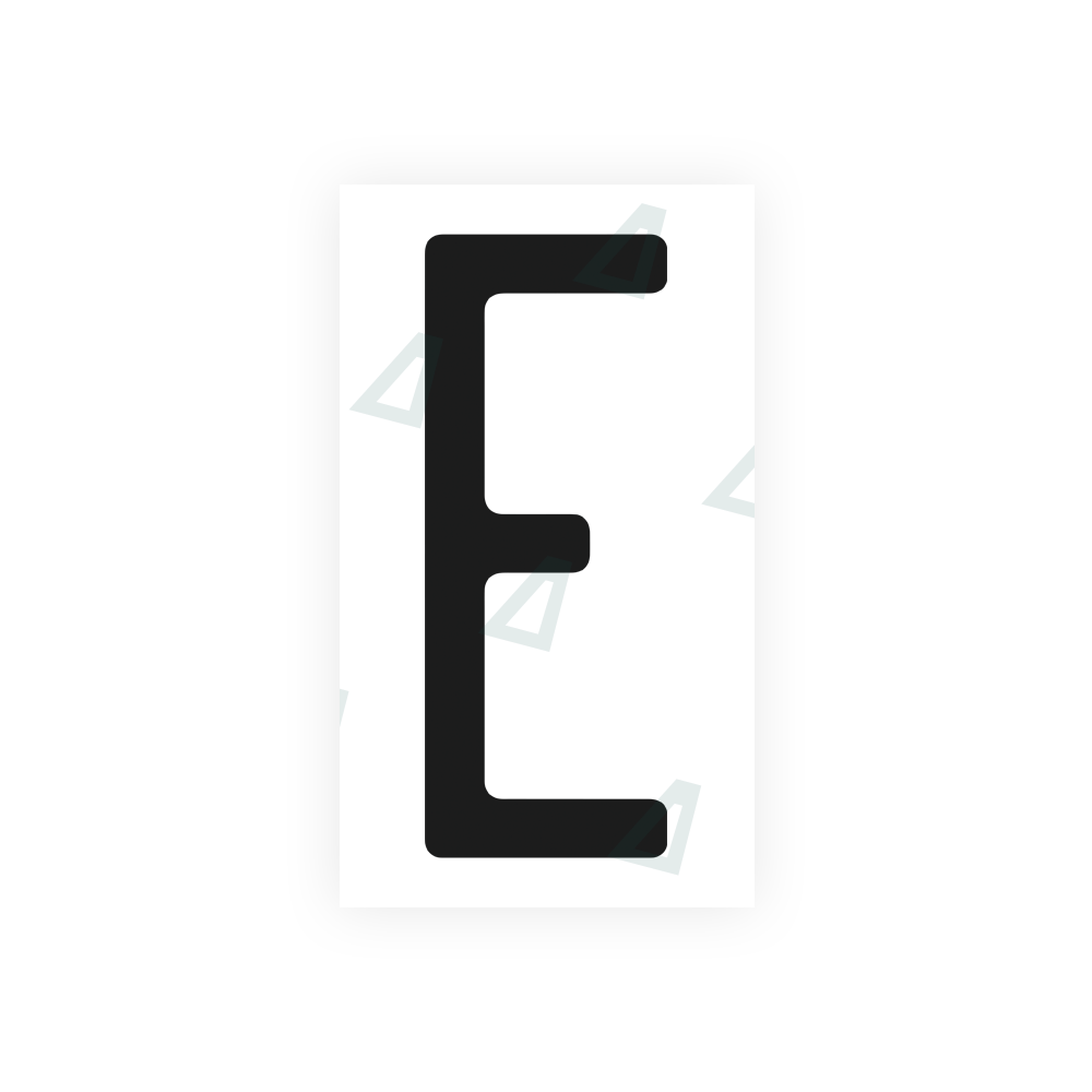 Nanofilm Ecoslick™ for US (Pennsylvania) license plates - Symbol "E"