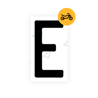 Alite Nanofilm for Switzerland Moto license plates - Symbol "E"