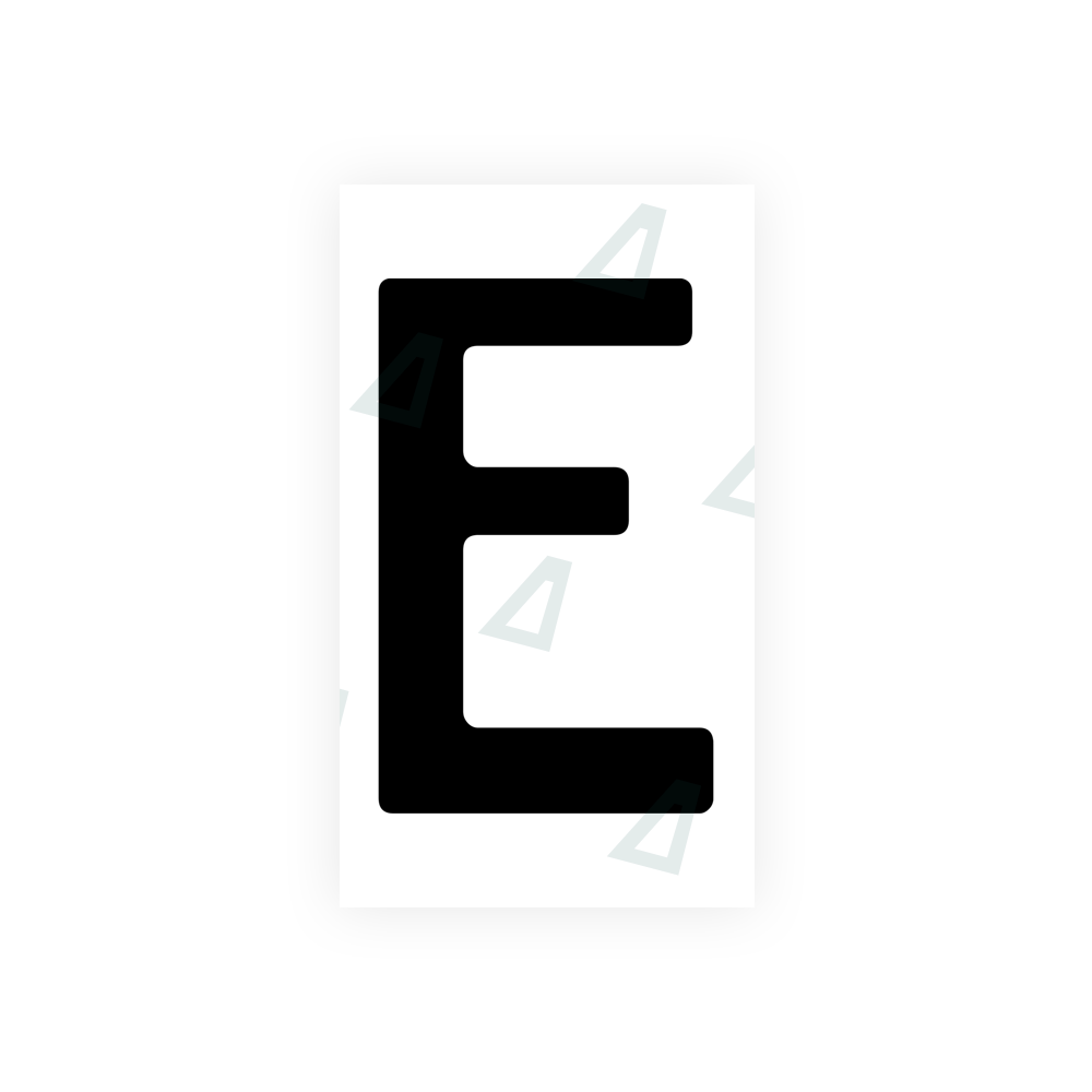 Nanofilm Ecoslick™ for german (wide) number plates - Symbol "E"