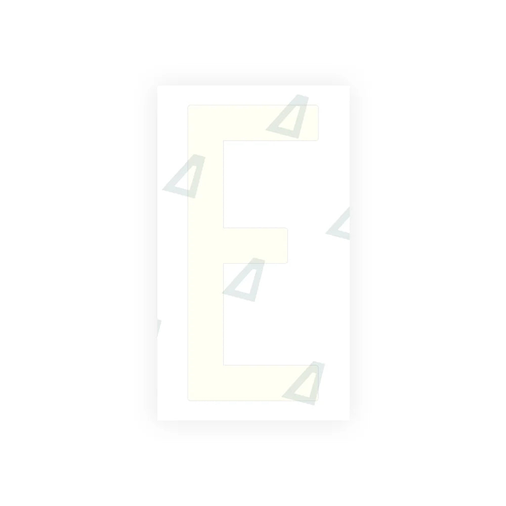 Nanofilm Ecoslick™ for US (South Dakota) Moto license plates - Symbol "E"