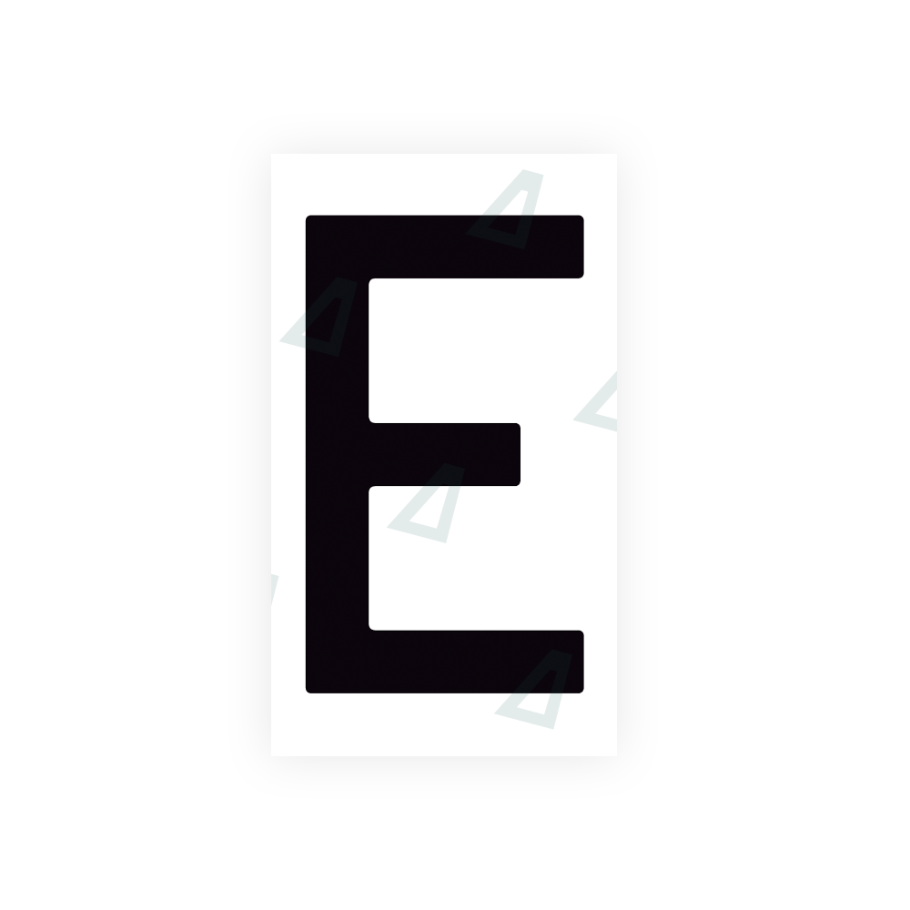 Nanofilm Ecoslick™ for spanish license plates - Symbol "E"