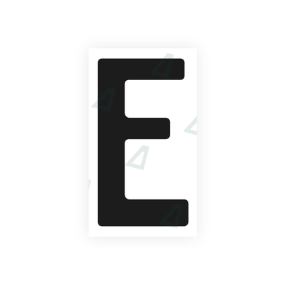 Nanofilm Ecoslick™ for german (standard) number plates - Symbol "E"