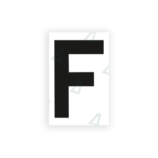 Nanofilm Ecoslick™ for UK license plates - Symbol "F"