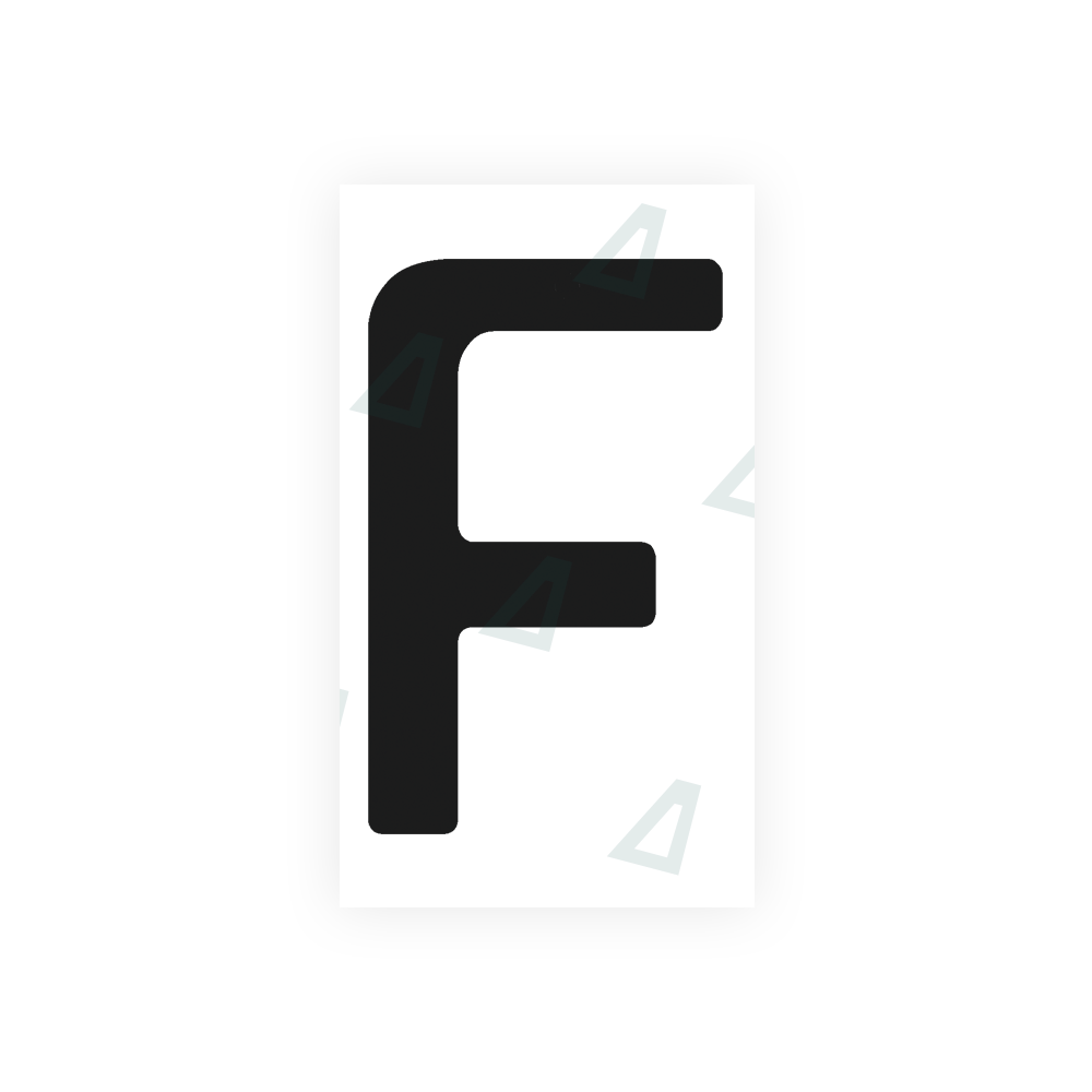 Nanofilm Ecoslick™ for argentina license plates - Symbol "F"