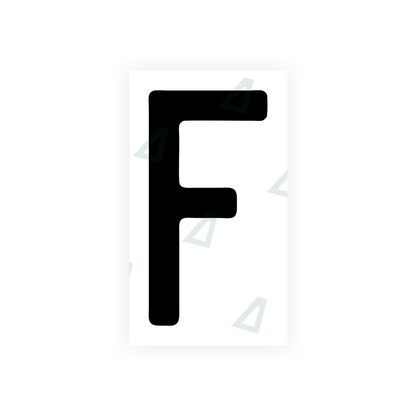 Nanofilm Ecoslick™ for swiss license plates - Symbol "F"