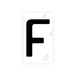 Nanofilm Ecoslick™ für deutsche Nummernschilder - Symbol "F"