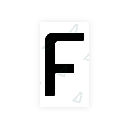 Nanofilm Ecoslick™ for german (wide) number plates - Symbol "F"