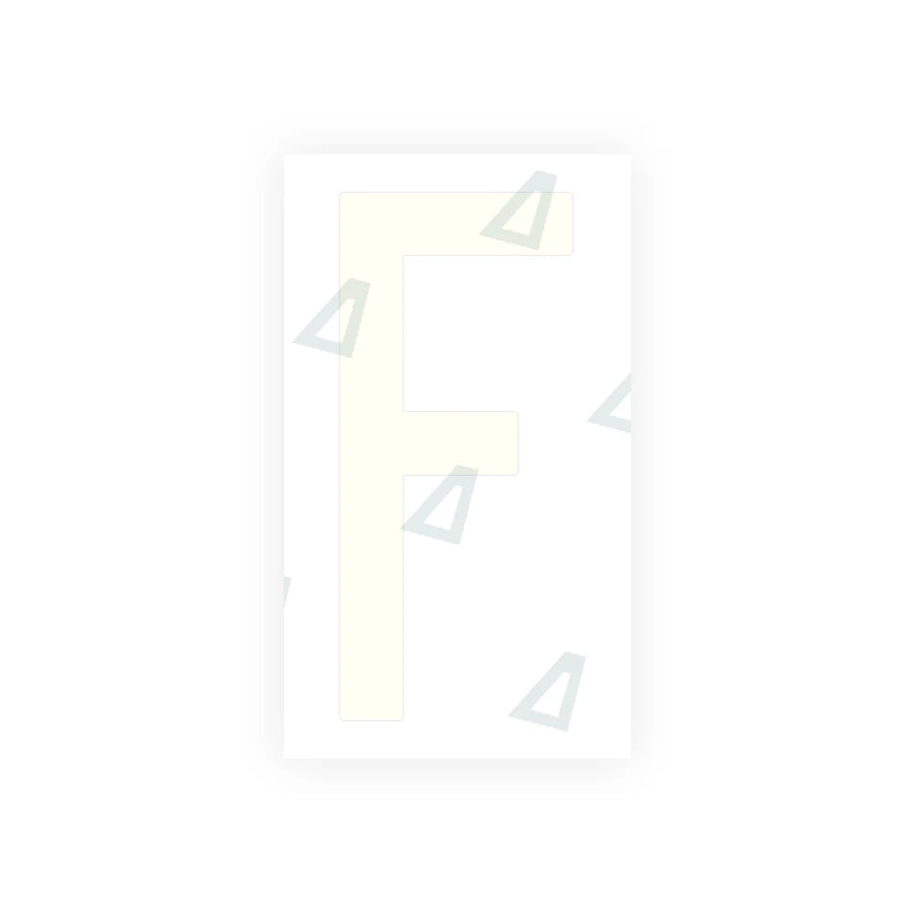 Nanofilm Ecoslick™ for US (South Dakota) Moto license plates - Symbol "F"